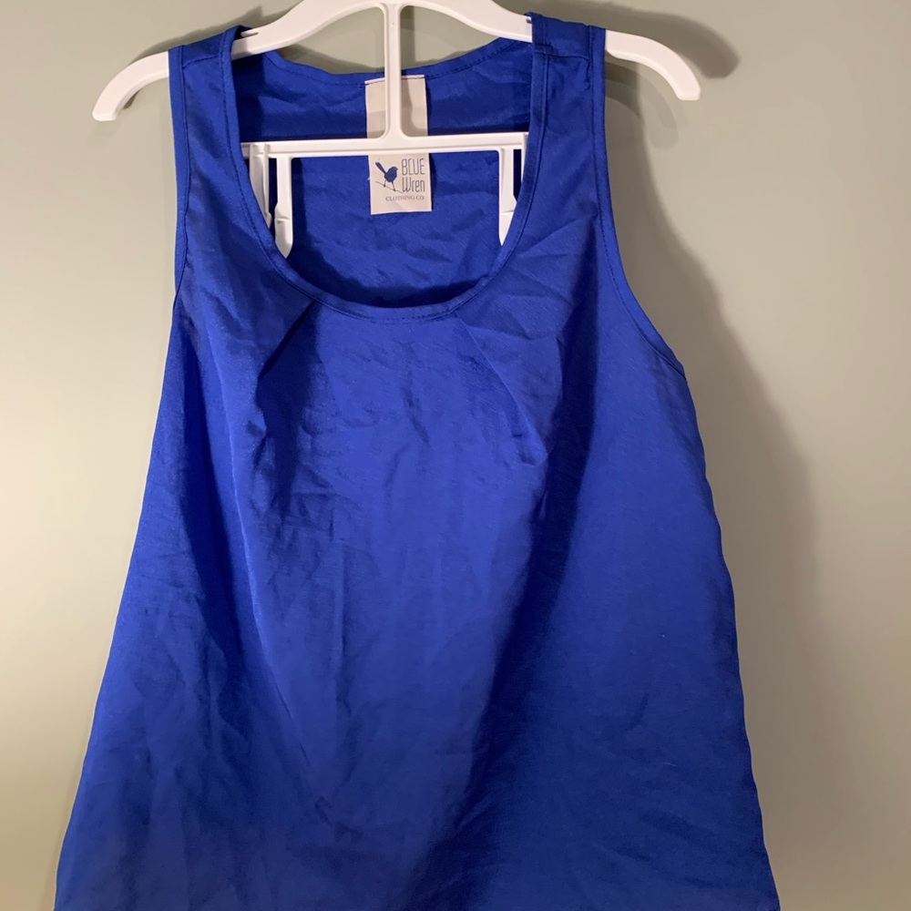 Blue Wren Royal Blue Tank, Like New